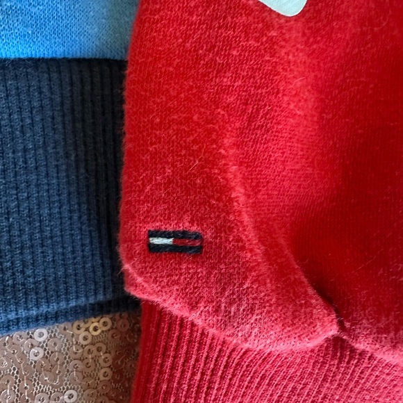 Tommy Hilfiger Denim Half Zip Sweatshirt Sz Small/XS  Soft  Kangaroo Pocket Y2K - Picture 6 of 7